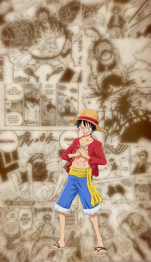 One Piece Manga Luffy Phone Wallpaper