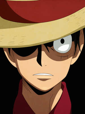 One Piece Straw Hat Luffy Close Up Wallpaper