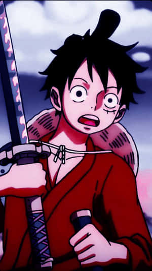 One Piece Sword Luffy Phone Wallpaper