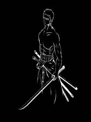 One Piece Swordsmen Silhouette Wallpaper