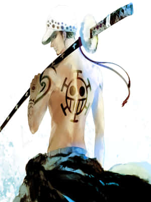 One Piece Trafalgar Law Back Tattoo Wallpaper