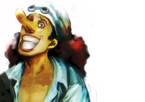 One Piece Usopp Painted Art Wallpaper