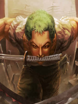 One Piece Zoro Readyfor Battle Wallpaper