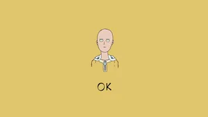 One Punch Man Minimalist Art Wallpaper