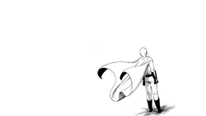 One Punch Man Minimalist Artwork Wallpaper
