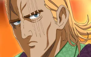 One Punch Man's King In A Powerful Stance Wallpaper