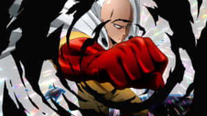 One Punch Man Season 2 Action-packed Scene Featuring Saitama And Garou Wallpaper