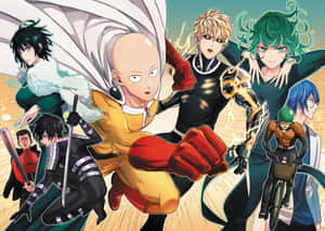 One Punch Man Season 2 Heroes Unite Wallpaper