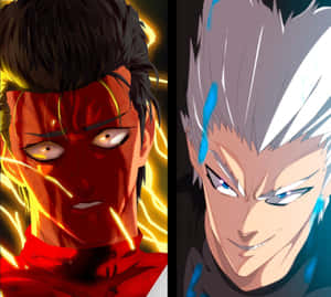 One Punch Man Season 2 Saitama And Garou Face-off Wallpaper