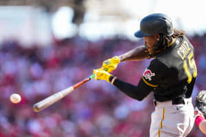 Oneil Cruz Pirates Batting Action Wallpaper