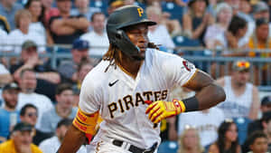 Oneil Cruz Pittsburgh Pirates Action Shot Wallpaper