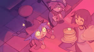 Oneshot Characters Enjoying Meal Wallpaper