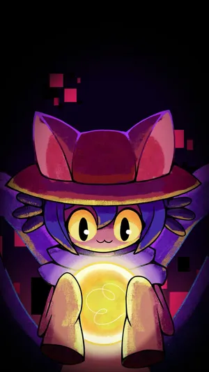 Oneshot Niko Holding Lightbulb Wallpaper
