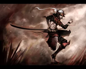 Oni Samurai Anime Fantasy Warrior Demon Wallpaper