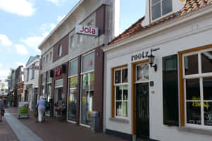 Oosterhout Shopping Street Jolaand Rootz Wallpaper