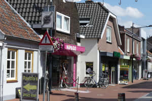 Oosterhout Shopping Street Wallpaper