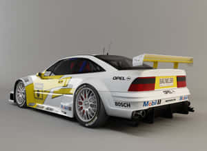 Opel Calibra In Vibrant Red Wallpaper