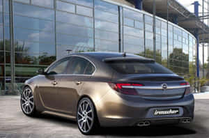 Opel Insignia Gsi Model In Metallic Blue Wallpaper