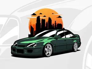 Opel Omega In A Twilight Setting Wallpaper