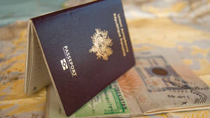 Open Passport Upside Down Wallpaper