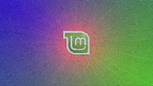 Operating System Linux Mint Logo Circular Gradient Wallpaper