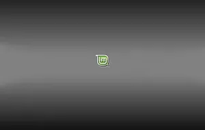 Operating System Linux Mint Logo Gray Gradient Wallpaper