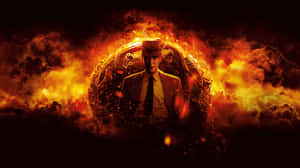 Oppenheimer Film Explosive Backdrop Wallpaper