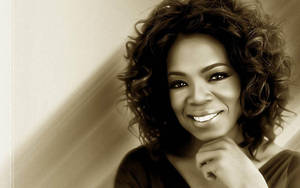 Oprah Winfrey Sketch Art Wallpaper