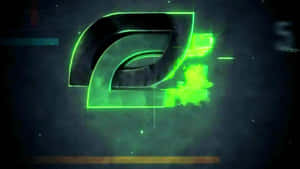 Optic Gaming Logo Green Glow Wallpaper