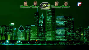 Optic Gaming Night Skyline Wallpaper