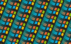 Optical Illusion Windows 95 Themed Wallpaper