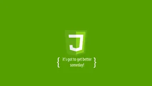 Optimistic Javascript Quote Wallpaper