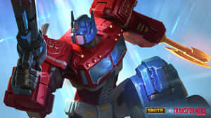 Optimus Prime Heroic Battle Pose Wallpaper