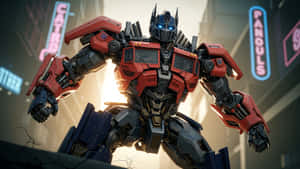 Optimus Prime Heroic Stance Wallpaper