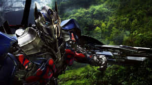 Optimus Prime In Action Wallpaper