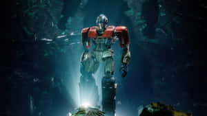 Optimus Prime Standing Heroically Wallpaper