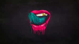 Oral Green Tongue Wallpaper