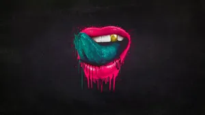Oral Green Tongue Wallpaper