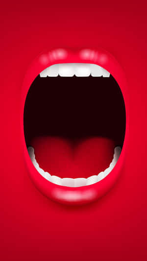 Oral Health Of Mouth Art Wallpaper