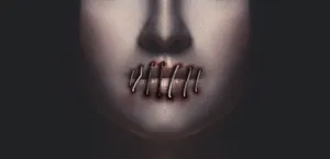 Oral Mouth Sewed Wallpaper