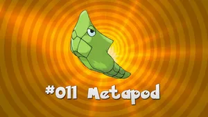 Orange Aesthetic Metapod Desktop Wallpaper