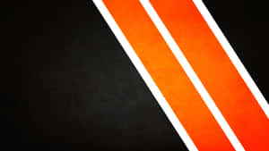 Orange And Black Stripes On A Black Background Wallpaper