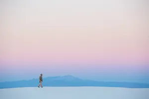 Orange And Blue Pastel Aesthetic Wallpaper