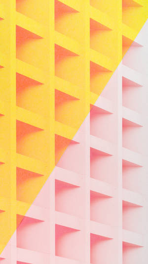 Orange And Pink Pastel Minimalist Wallpaper