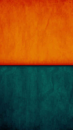 Orange And Teal Velvet Textile Wallpaper