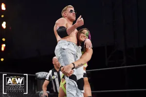 Orange Cassidy And Kris Statlander: A Wwe Dynamic Duo Wallpaper