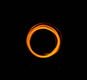 Orange Circle Portal Wallpaper