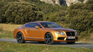 Orange Continental Gt Bentley Hd Wallpaper