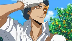 Orange Farm Salute Anime Character Wallpaper