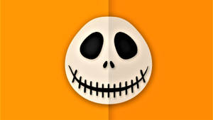 Orange Jack Skellington Wallpaper